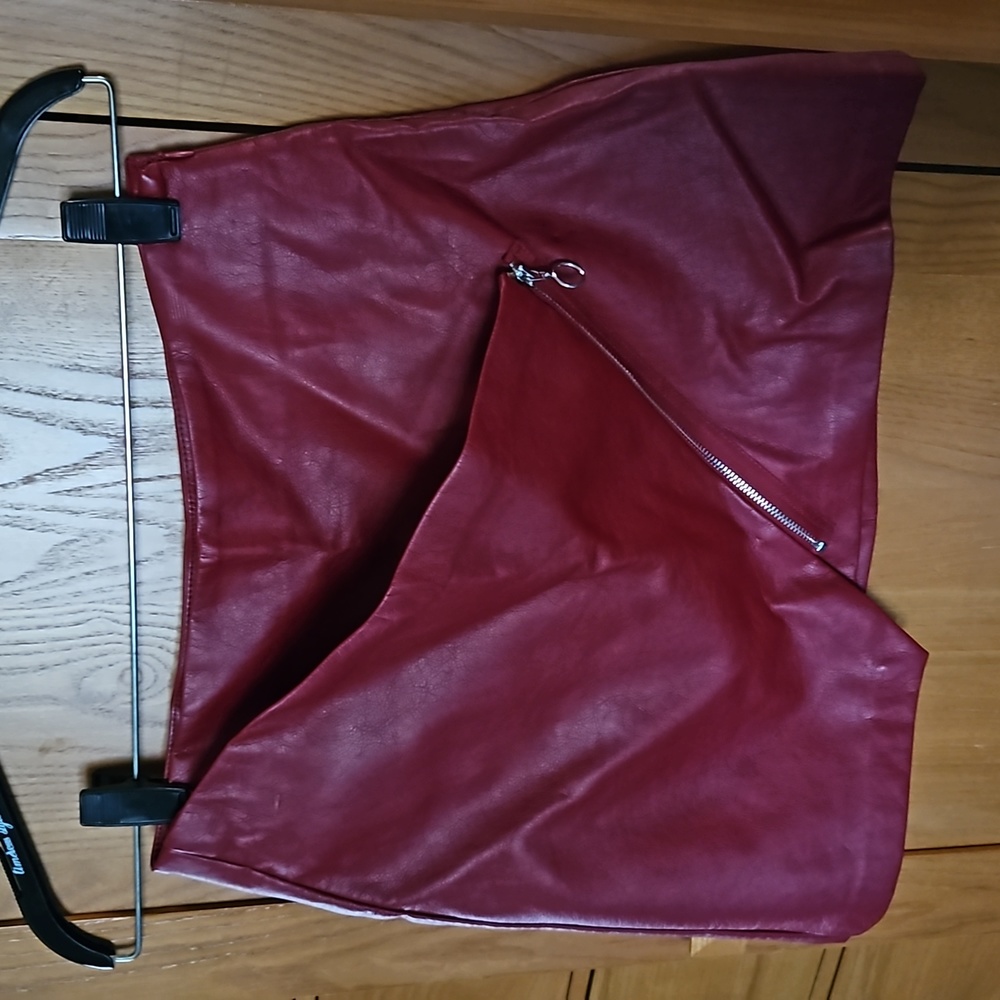 ZARA leather skirt